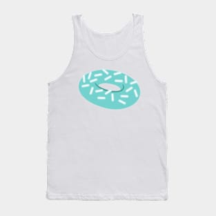 blue doughnut Tank Top